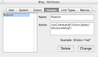 Creating the Publish stamp